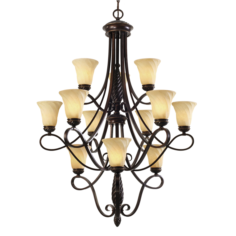 Torbellino 3 Tier - 12 Light Chandelier